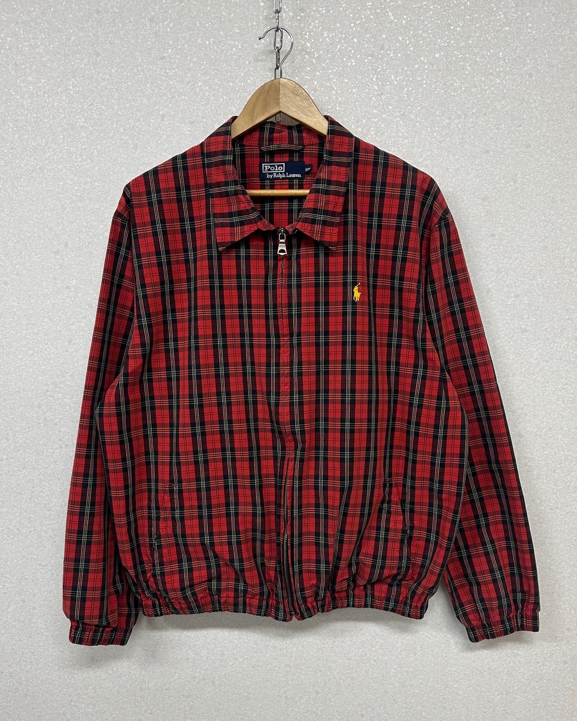 (105)90'S 폴로 랄프로렌 체크 블루종-M2167 상품이미지1