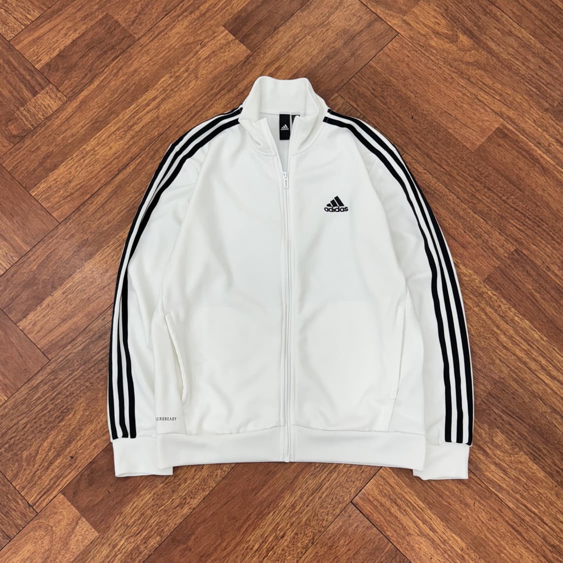 M 아디다스 화이트 트레이닝 트랙탑 져지  상품이미지1