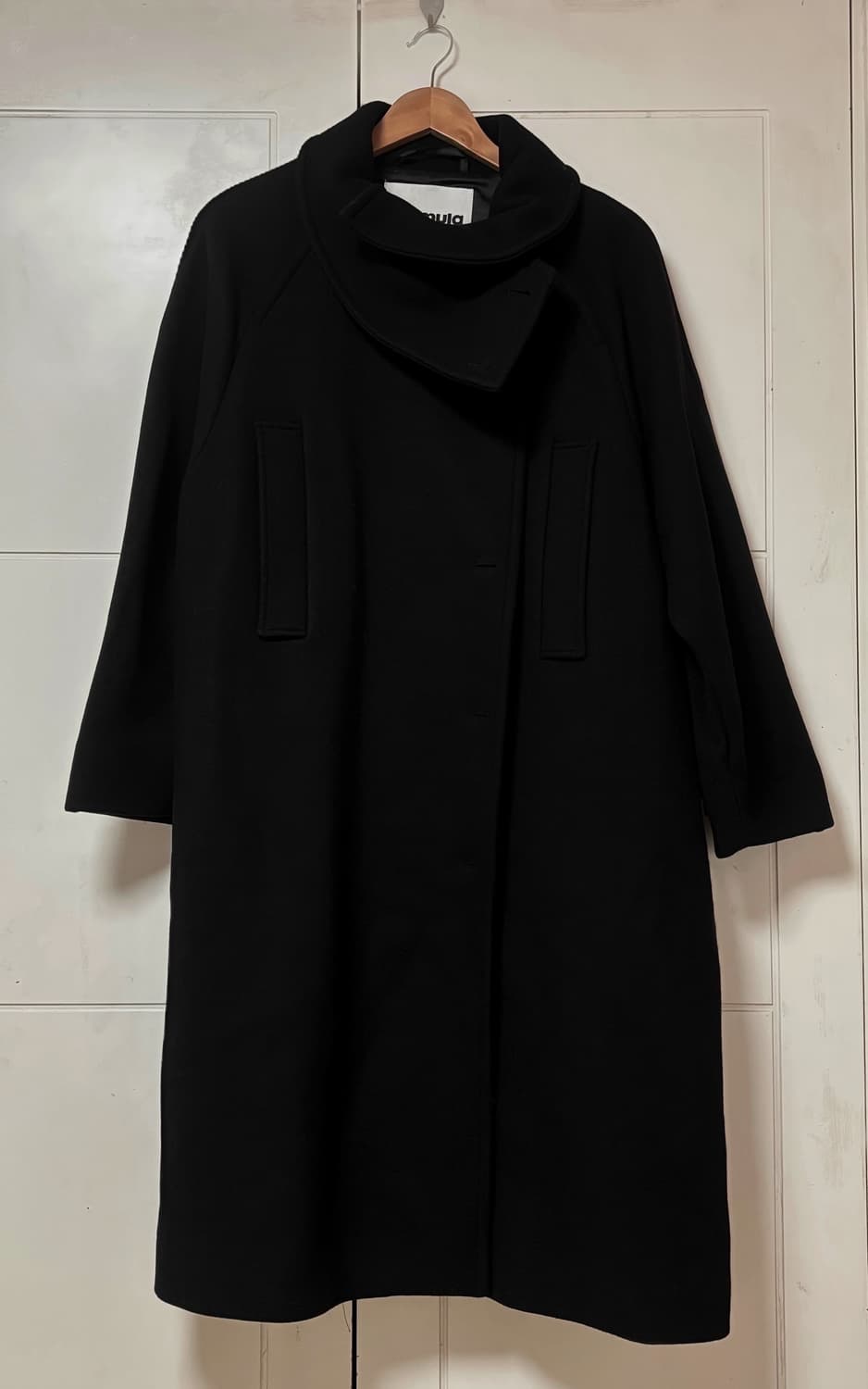 Burmula CASHMERE HIGH NECK COAT(BLACK) 상품이미지9