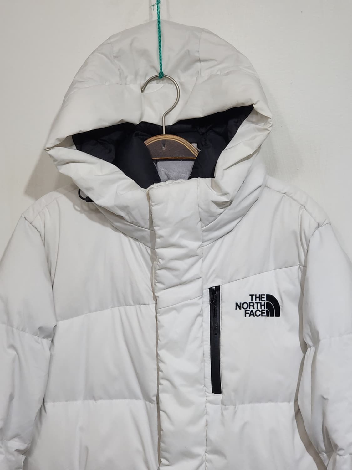 (M) 노스페이스 롱패딩 점퍼 화이트 오리털 후드 다운코트  상품이미지2