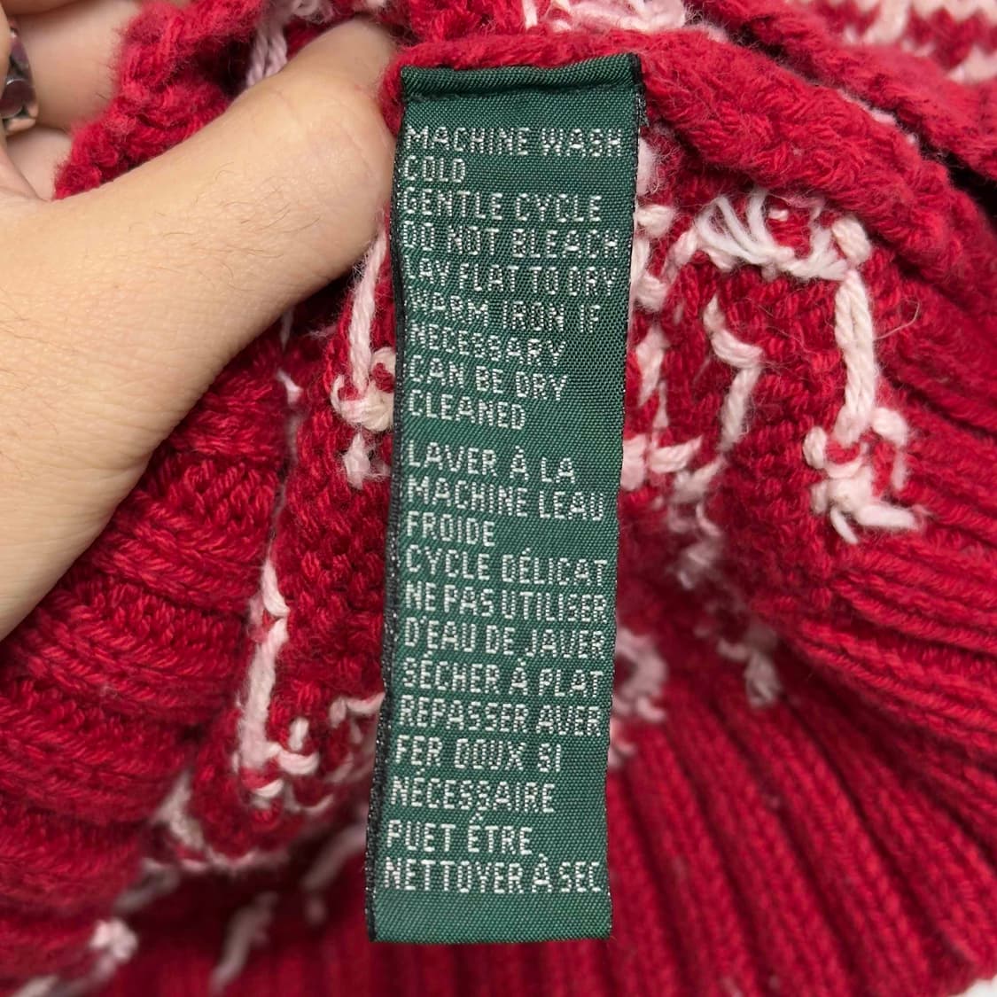 로렌 랄프로렌 노르딕 핸드 니트 상품이미지5