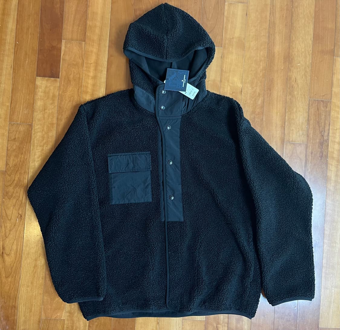 (새상품)(XL)GU x 엔지니어드가먼츠 보아 플리스 파카 자켓 블랙 상품이미지3