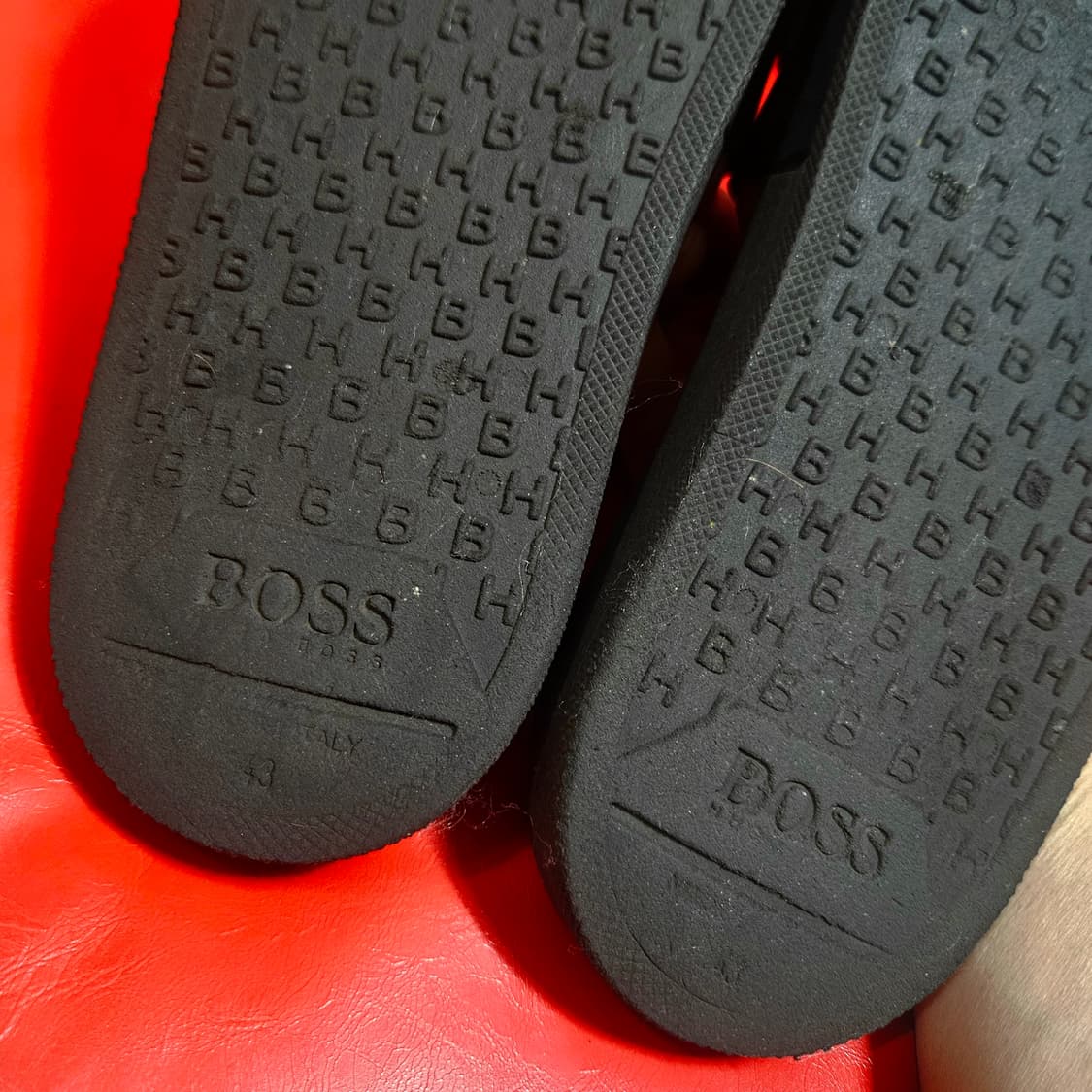 보스(BOSS) 골든 로고 슬리퍼 43size 상품이미지5
