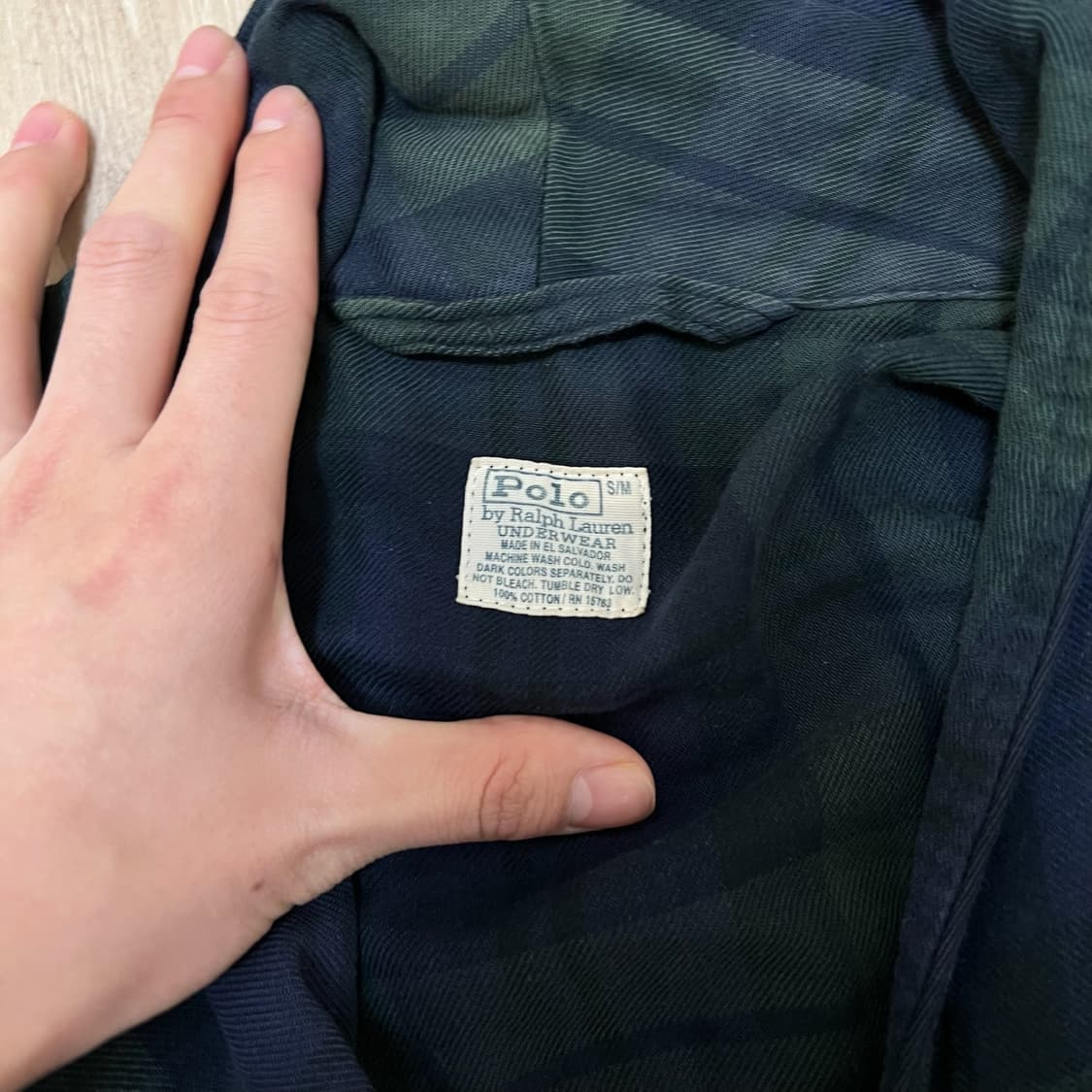 폴로 랄프로렌 오버사이즈 타탄체크 롱 셔츠 S/M 상품이미지5