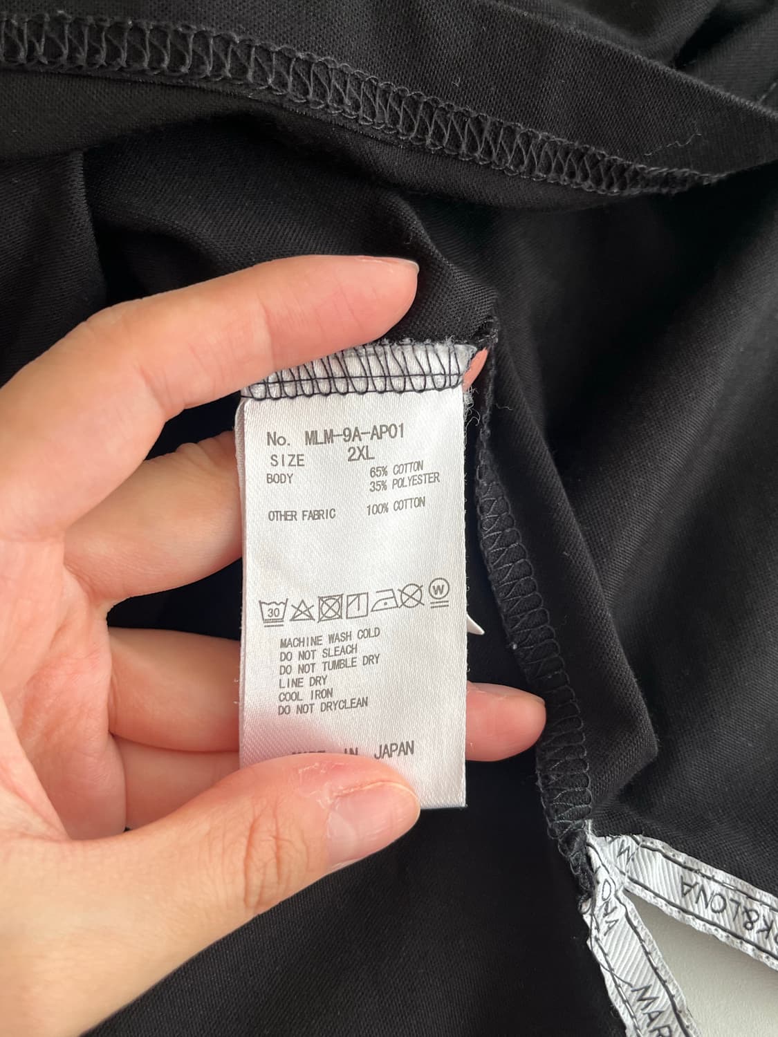 2XL) 마크앤로나 반팔 카라 티셔츠 블랙 상품이미지4