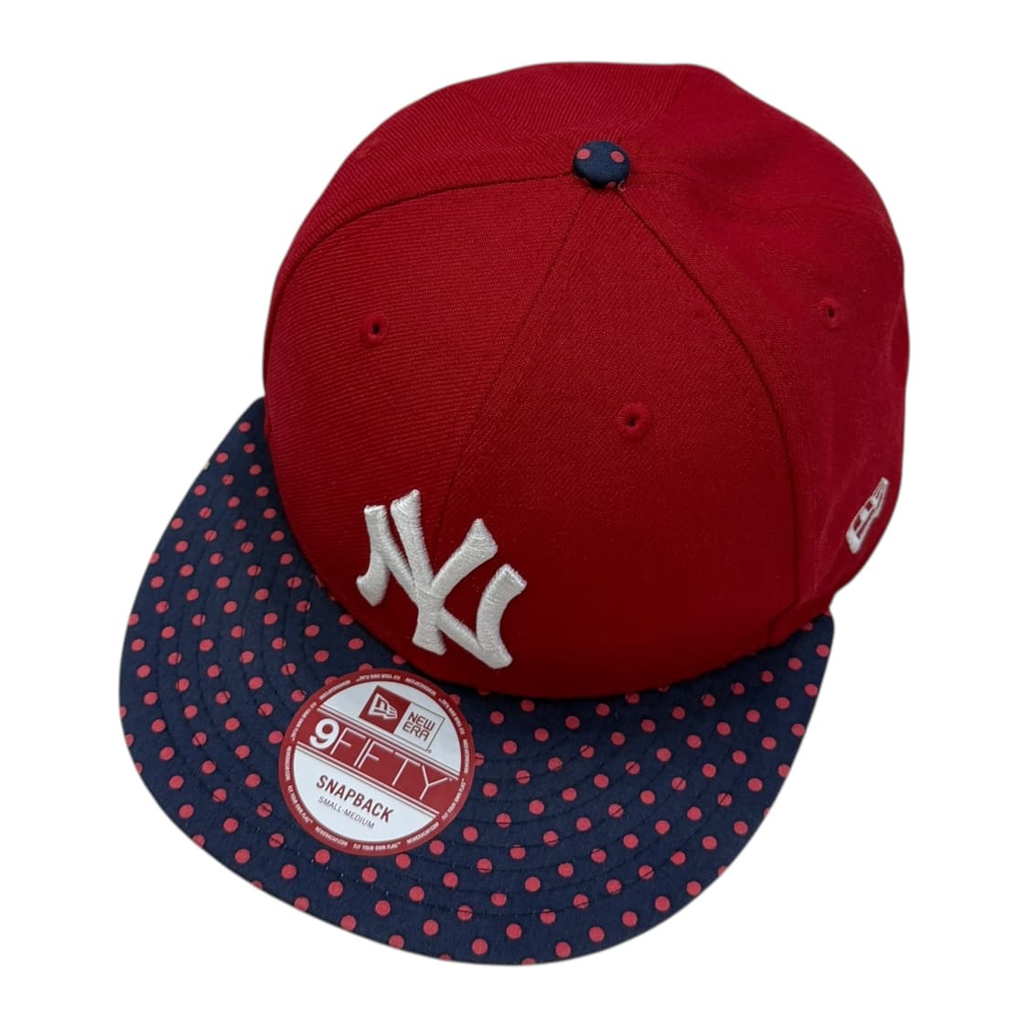 뉴에라 빈티지 도트 땡땡이 스냅백 모자 레드 상품이미지2