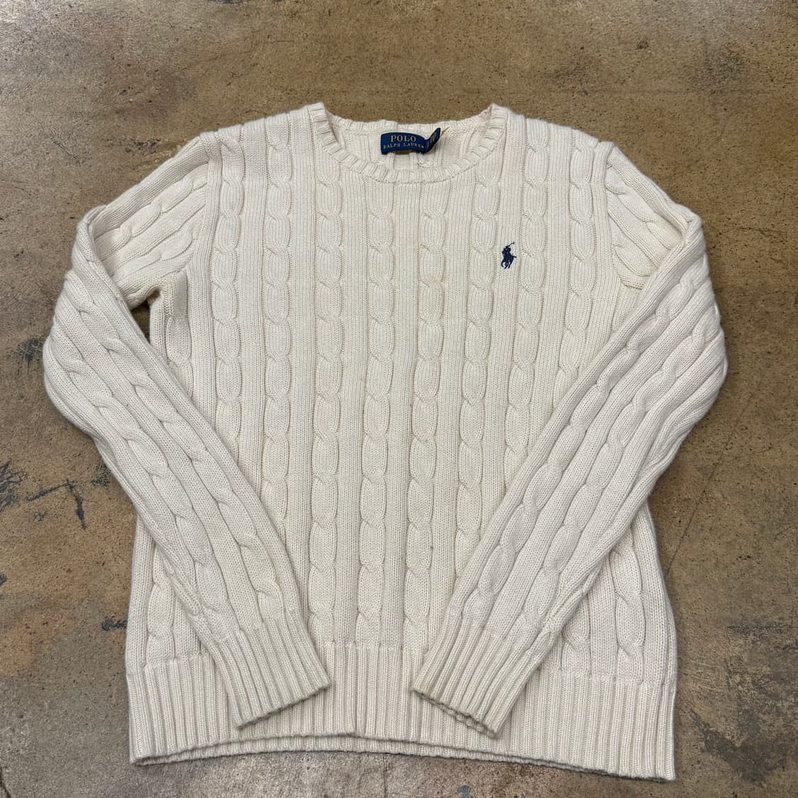 폴로 랄프로렌 화이트 크림 니트 상품이미지2