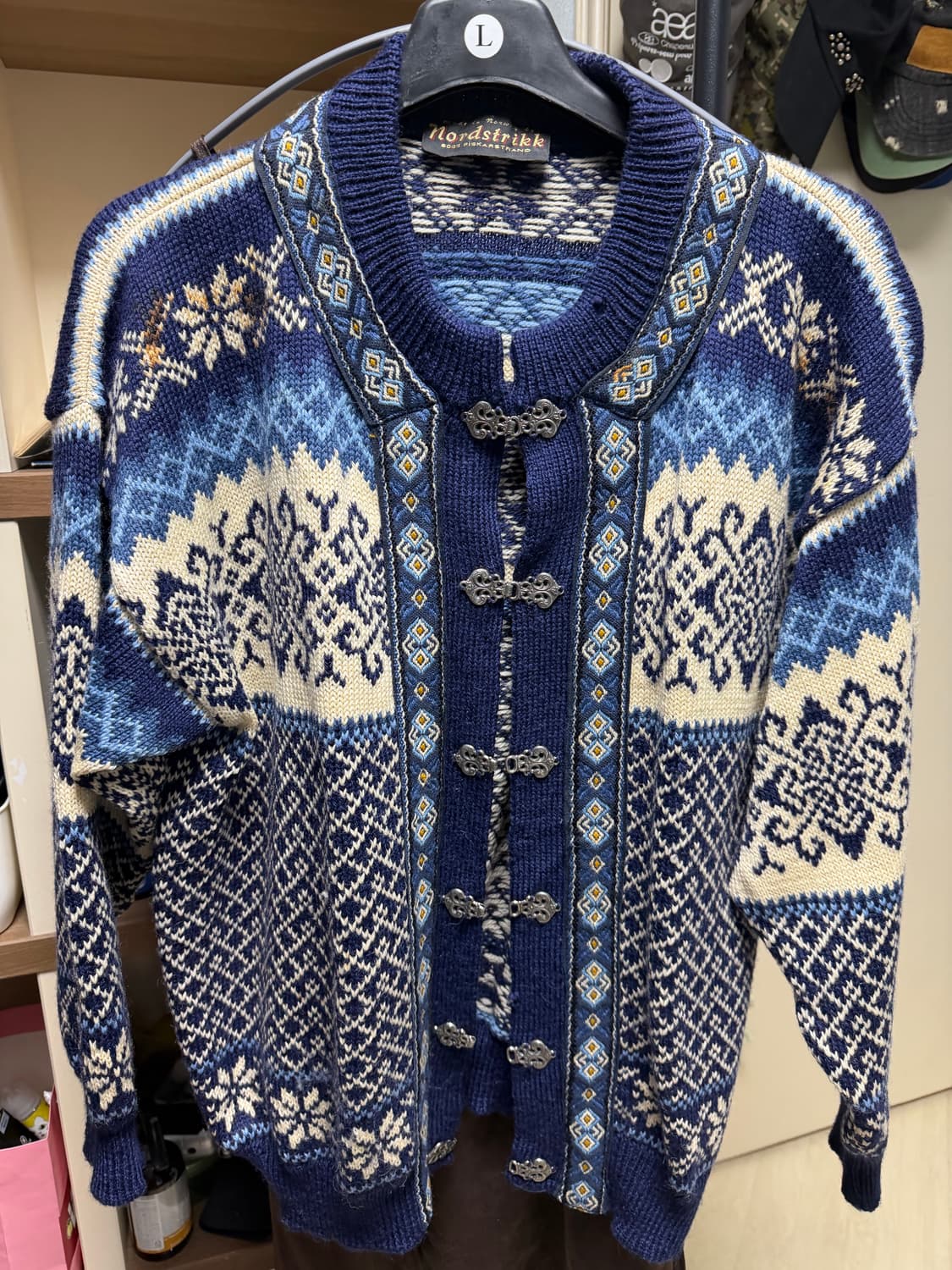 [Vintage] Nordstrikk 노르웨이 헤리티지 울 가디건 상품이미지1