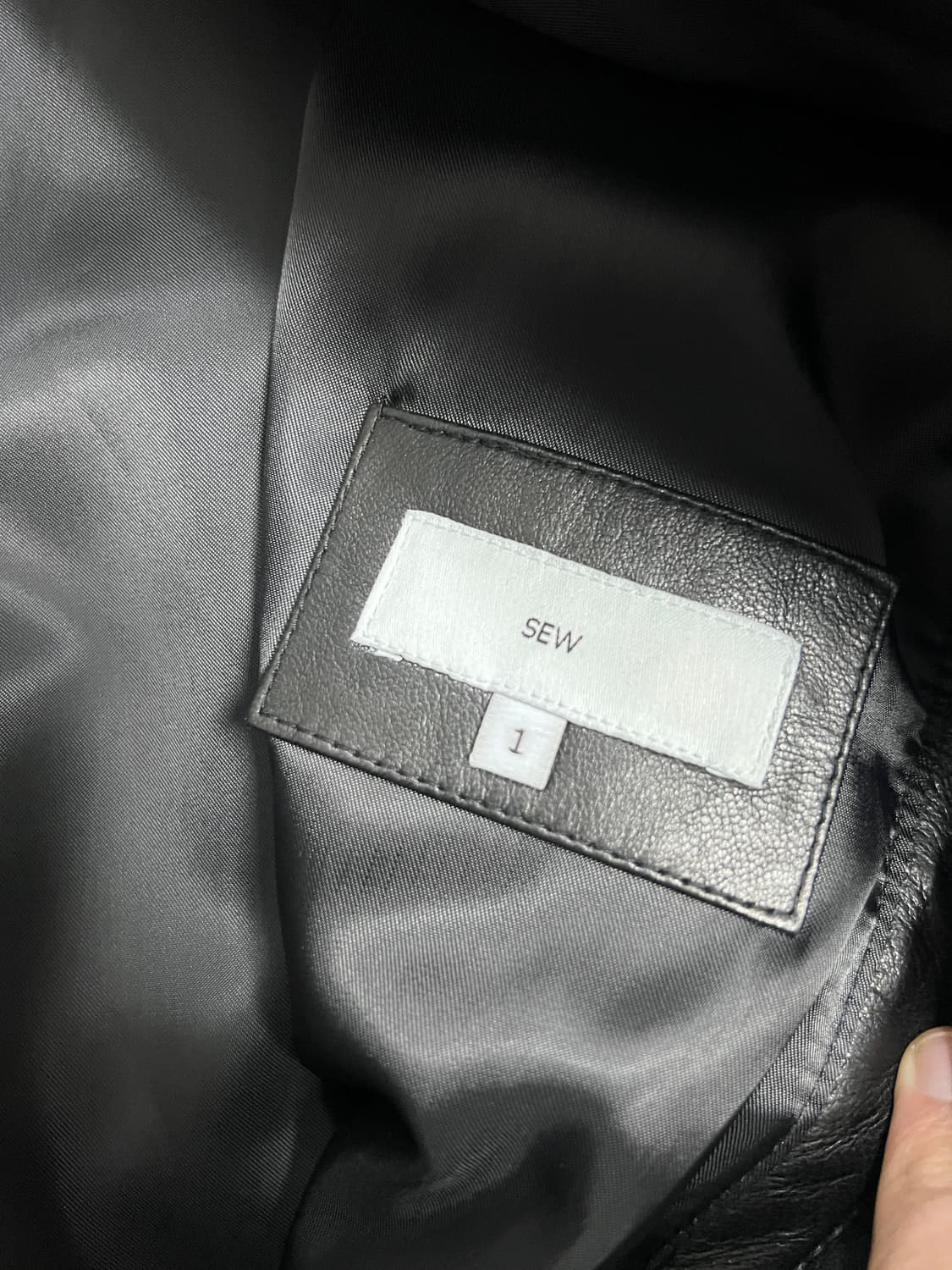 택포 49) SEW 스테디 에브리웨어 레더 블루종 자켓 1사이즈 상품이미지4