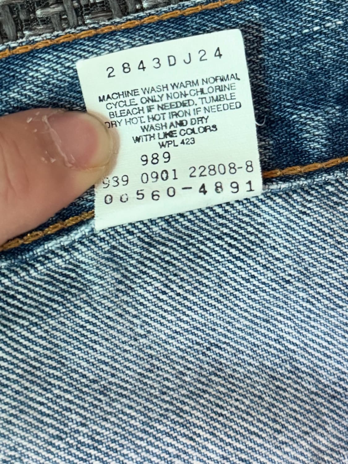 (33) 00s 리바이스 560 빈티지 데님팬츠 상품이미지5