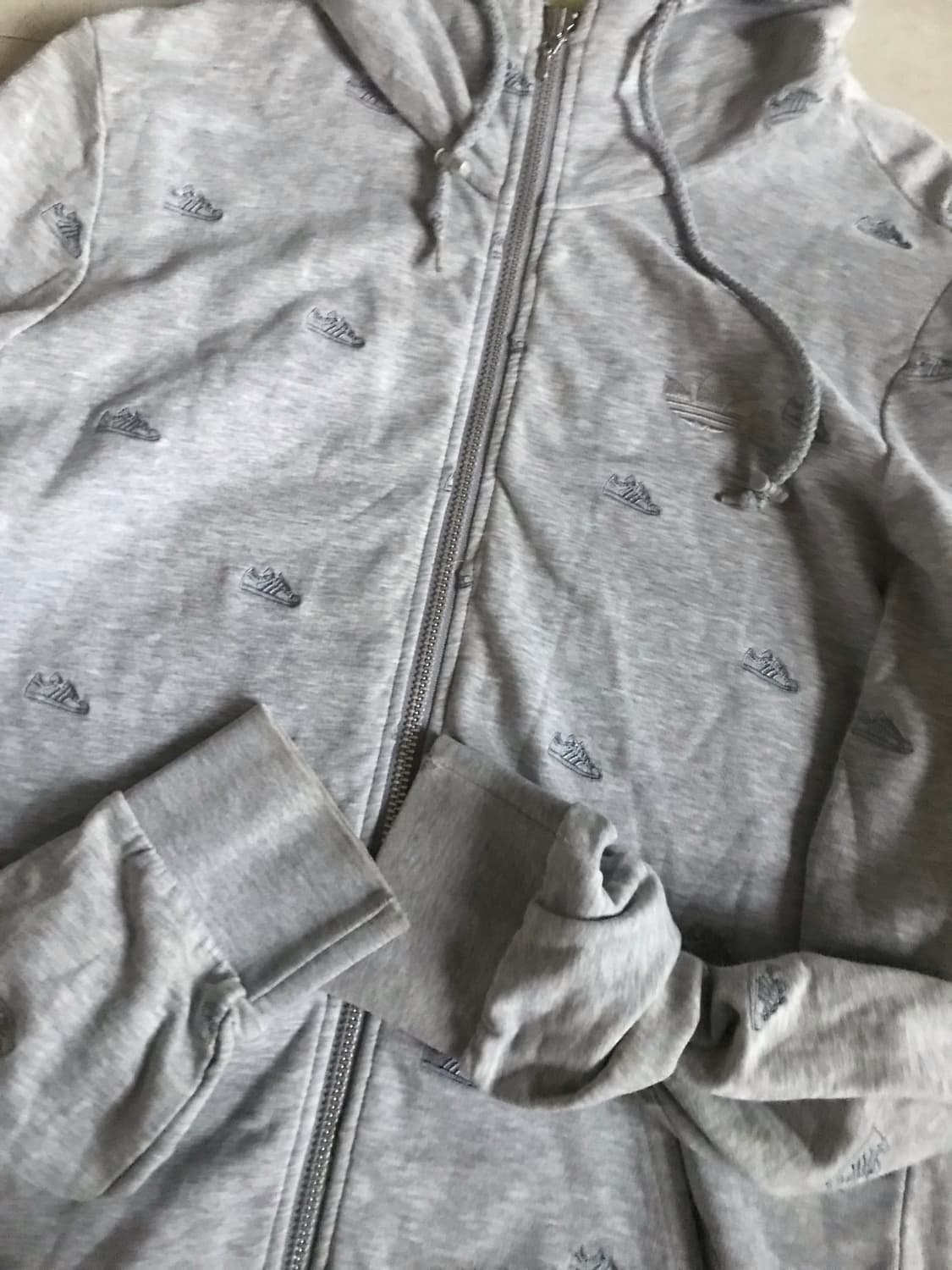 아디다스 그레이 파이어버드 슈퍼스타 후드집업 상품이미지10