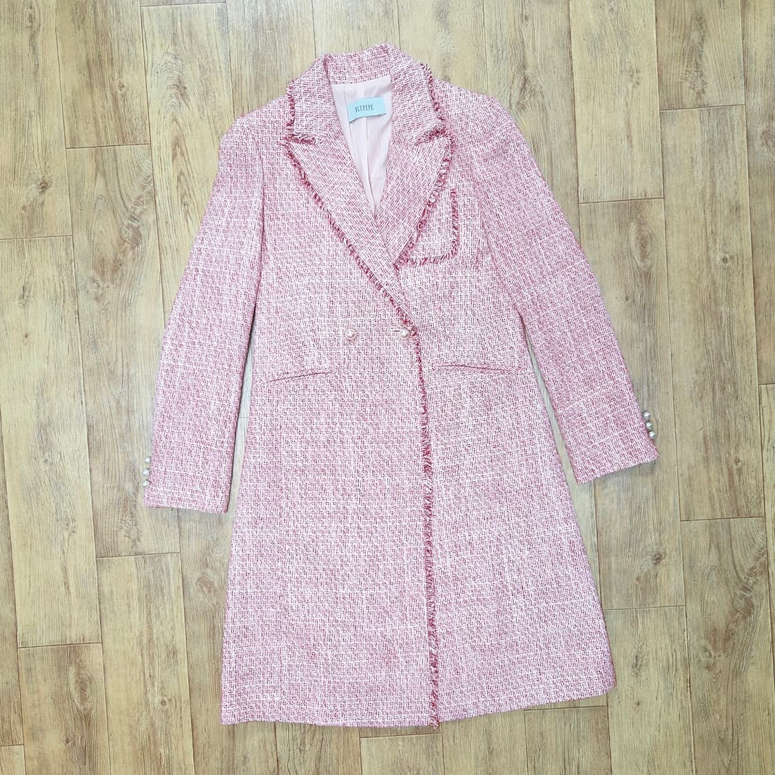 블루페페(BLUPEPE) 진주버튼 트위드자켓 55 새상품 상품이미지1