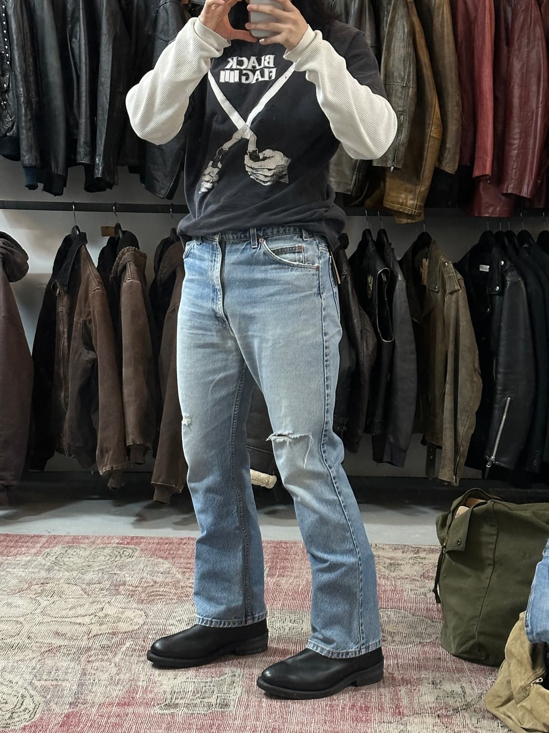 90's OG USA Made 레드윙 1115 페코스 웨스턴 부츠 상품이미지10