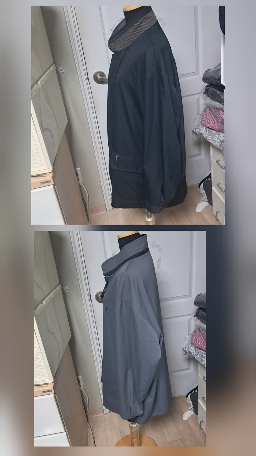 입생로랑 YSL 리버시블 빈티지 자켓 블루종 집업 점퍼 105 상품이미지6