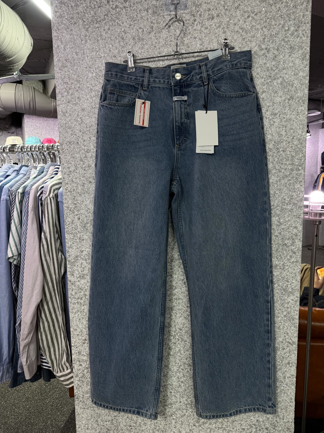 마리떼 프랑소와 저버 블루 와이드 데님 팬츠 B4373 상품이미지3