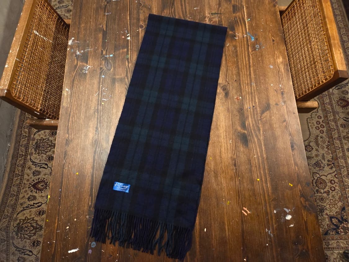 캐시미어 블랙와치 머플러 상품이미지6