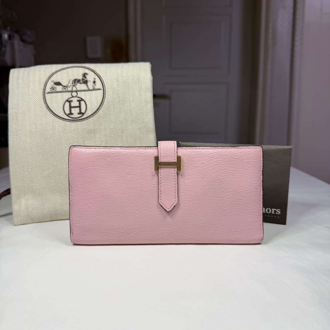 에르메스 베안 월렛 미조레 고트스킨 장지갑 상품이미지1