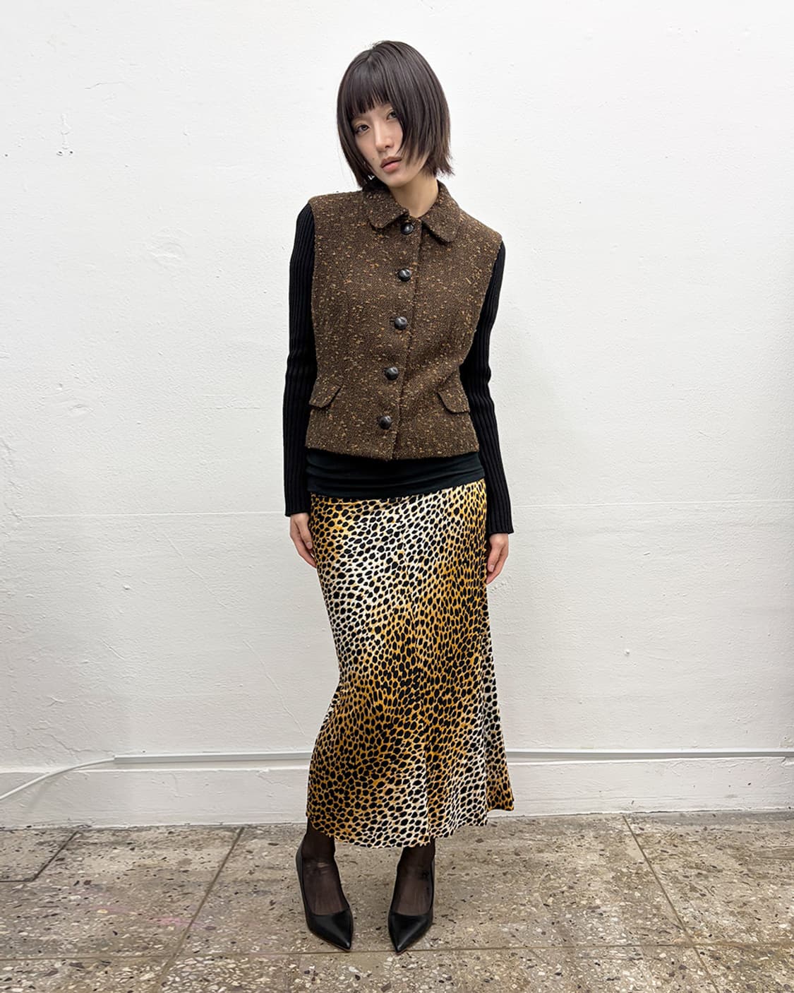 벌수스 베르사체 헤링본 울 자켓 상품이미지5