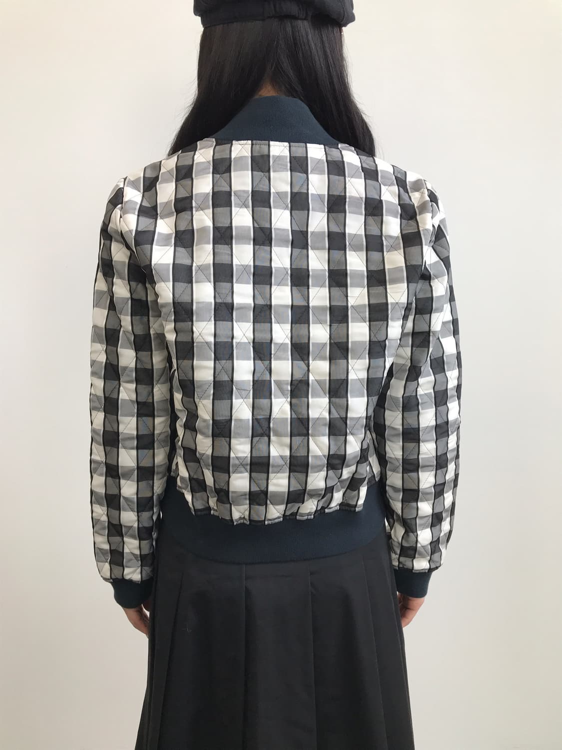 'Courrèges' Black & White Quilted Jacket 상품이미지5