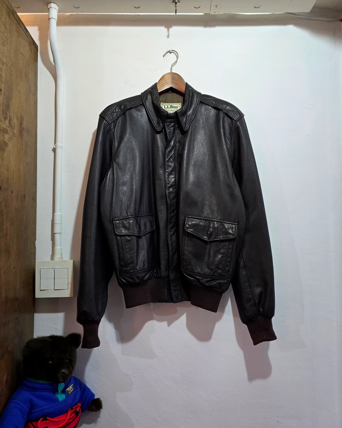 80s 엘엘빈 A-2 레더 자켓 (LLBean A2 Jacket) 상품이미지1