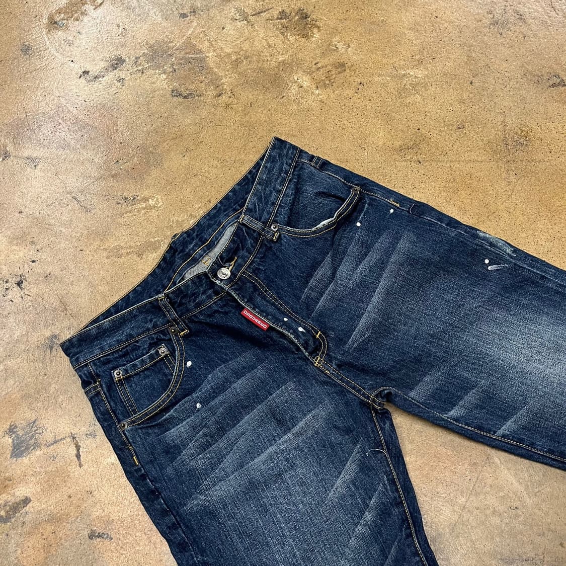 [정품/48] 디스퀘어드2 청바지 데님 페인트 워싱진 b8 상품이미지1