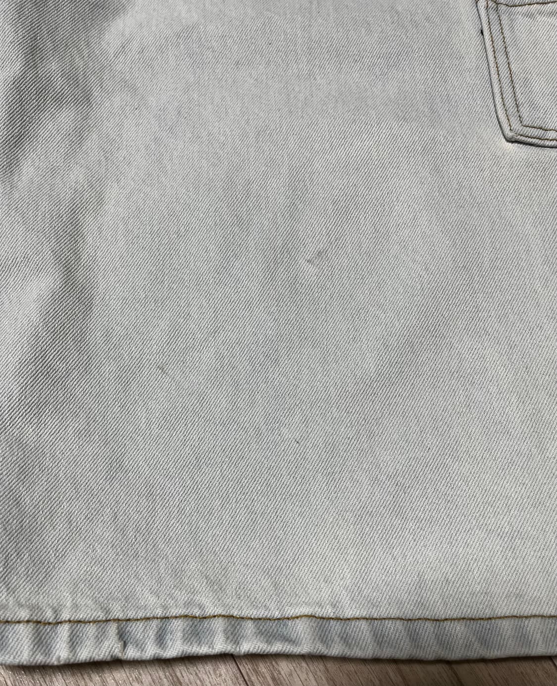 스웨이드 카펜터 데님 쇼츠 라이트 블루 상품이미지2