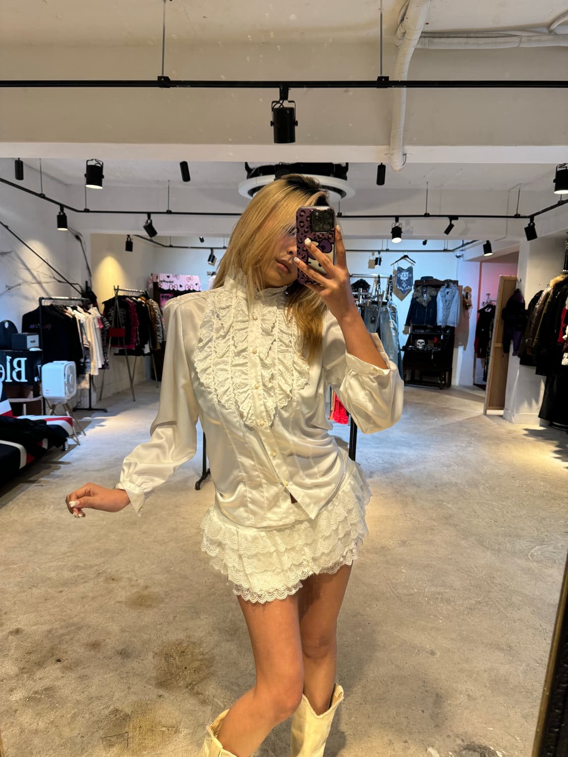 새틴 블라우스 상품이미지5