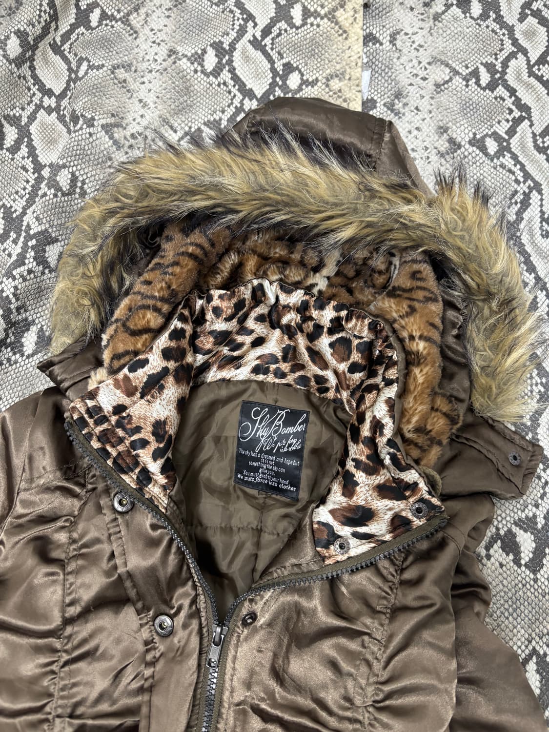 [GAL]00‘s Rare Design Shirring Leopard F 상품이미지5