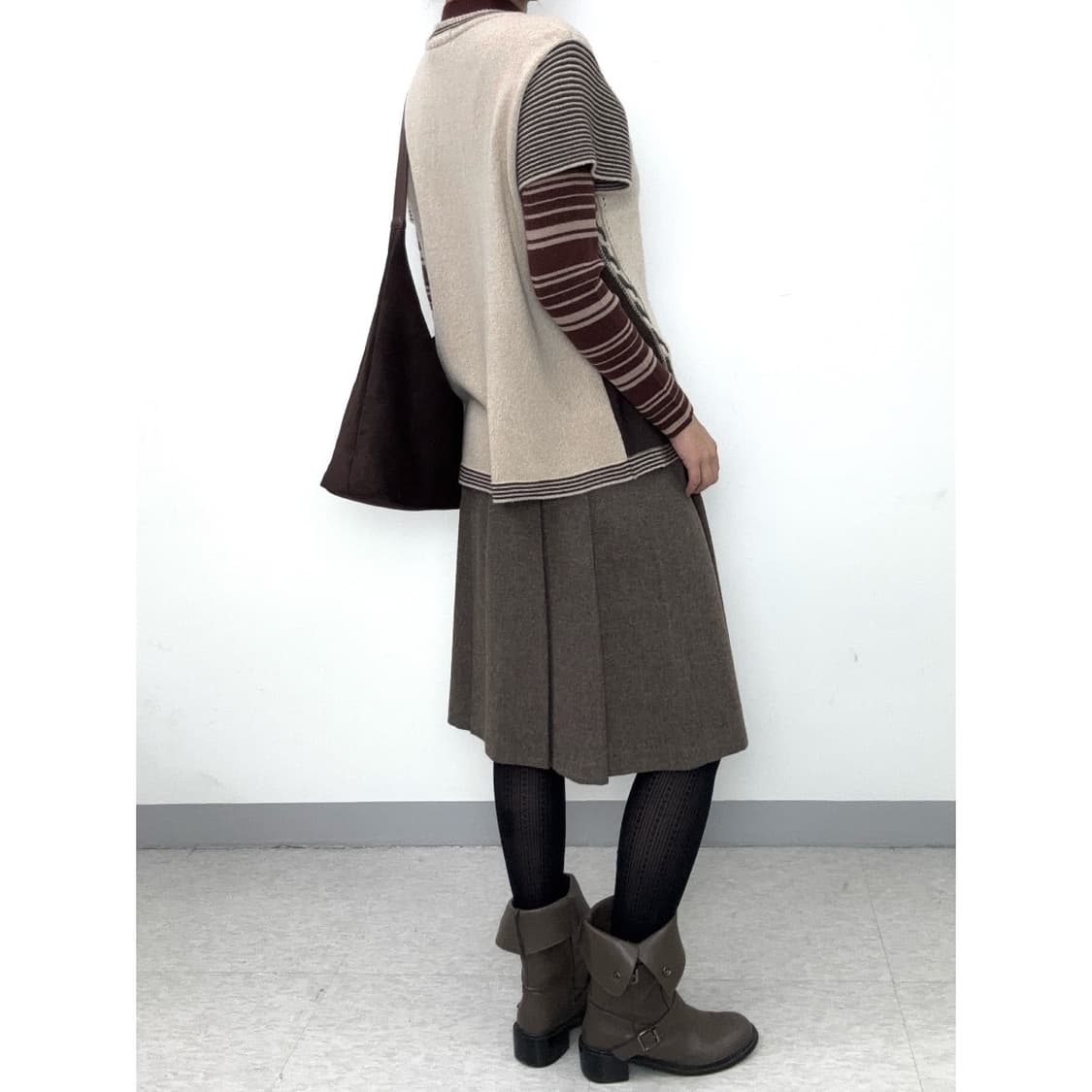 빈티지 브라운 롱슬리브 이너 상품이미지7