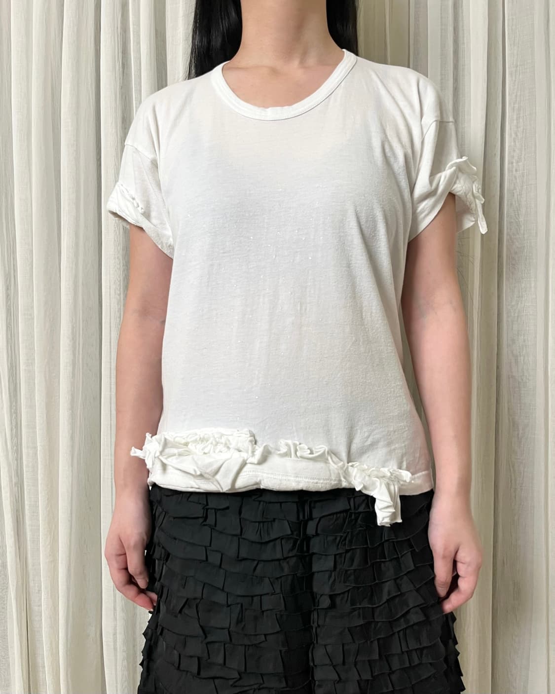 꼼데가르송 글리터 도트 러플 티셔츠 comme des garcons 상품이미지7