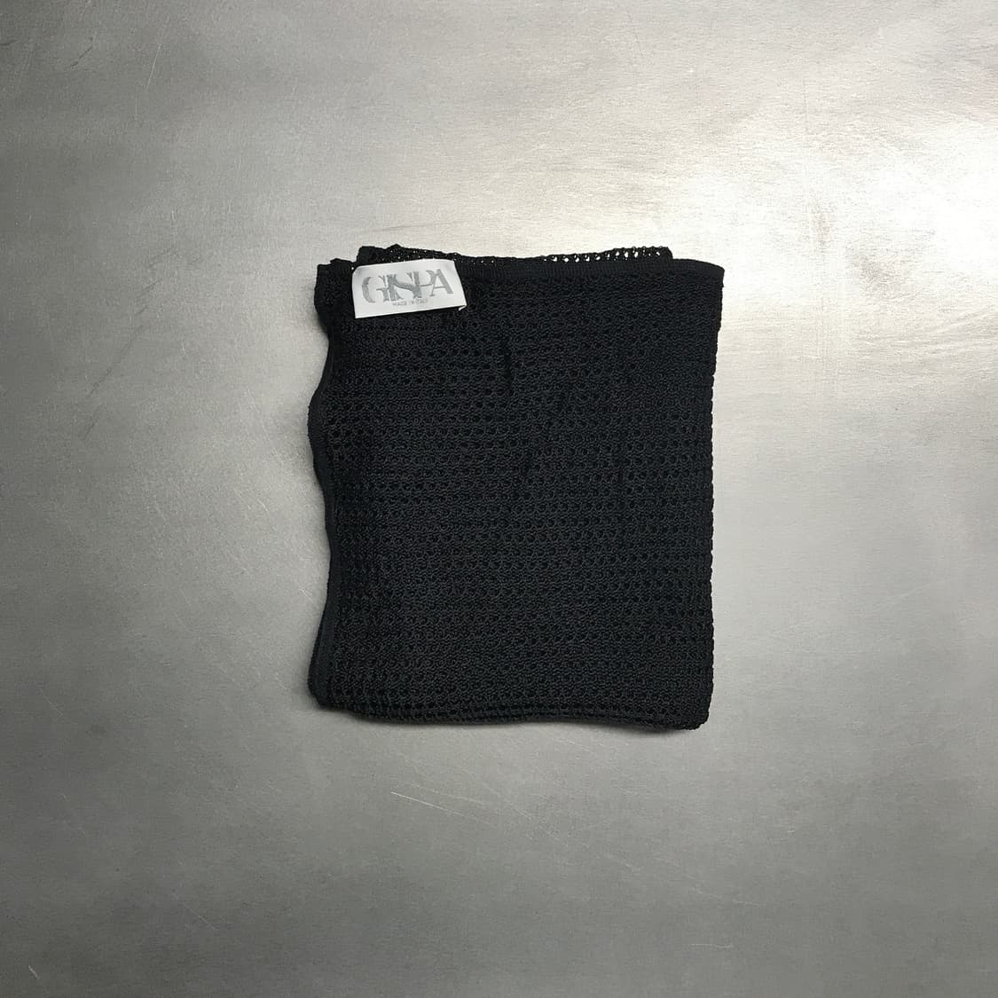GISPA 펀칭 스카프 블랙 상품이미지2