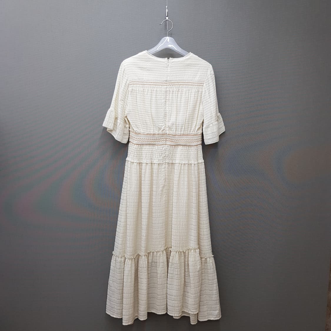 한섬 마인 2020 스모킹 디테일 롱 원피스 82-94-160사이즈 상품이미지5