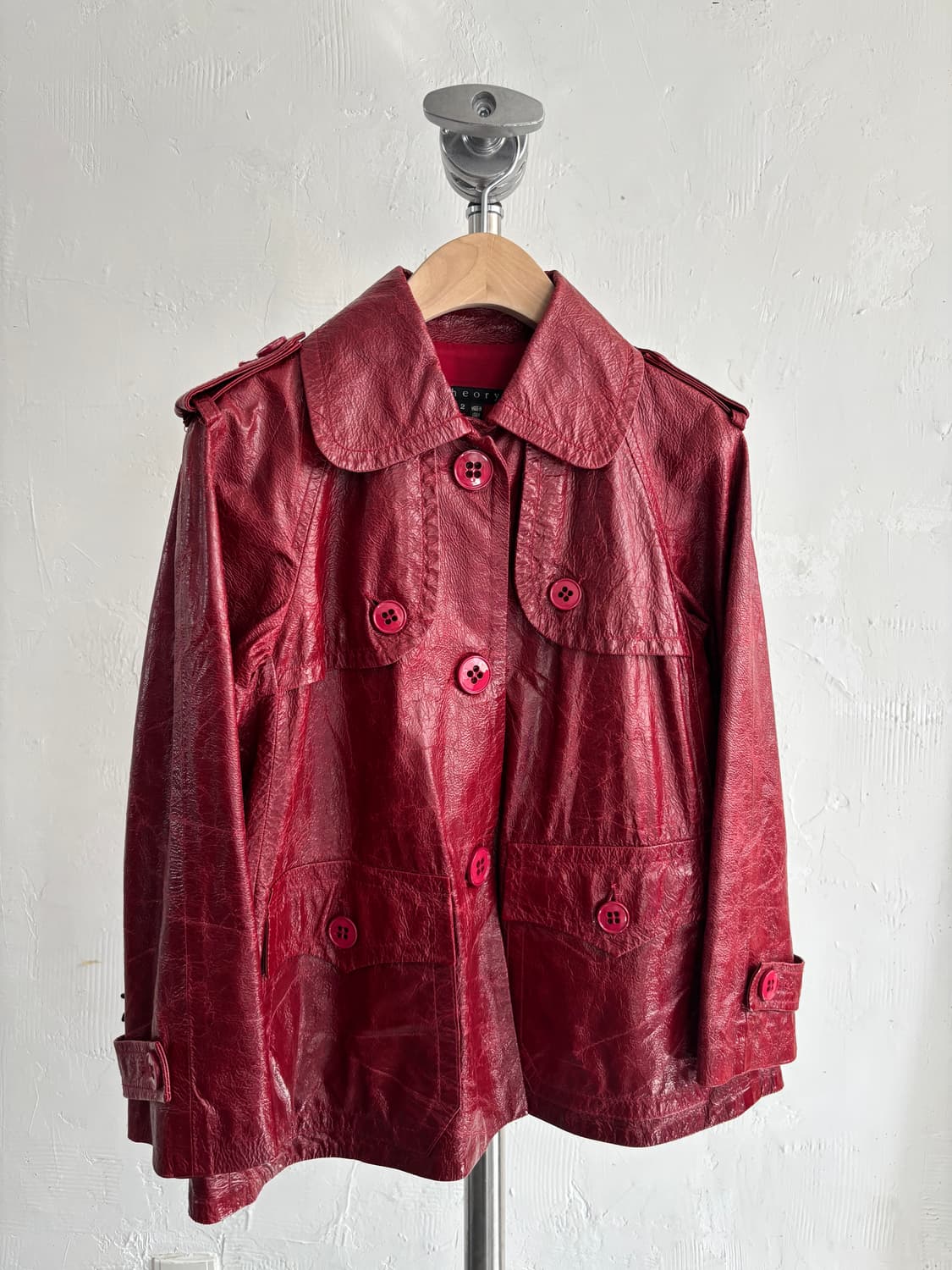 theory 띠어리 레드 양가죽 자켓  상품이미지1
