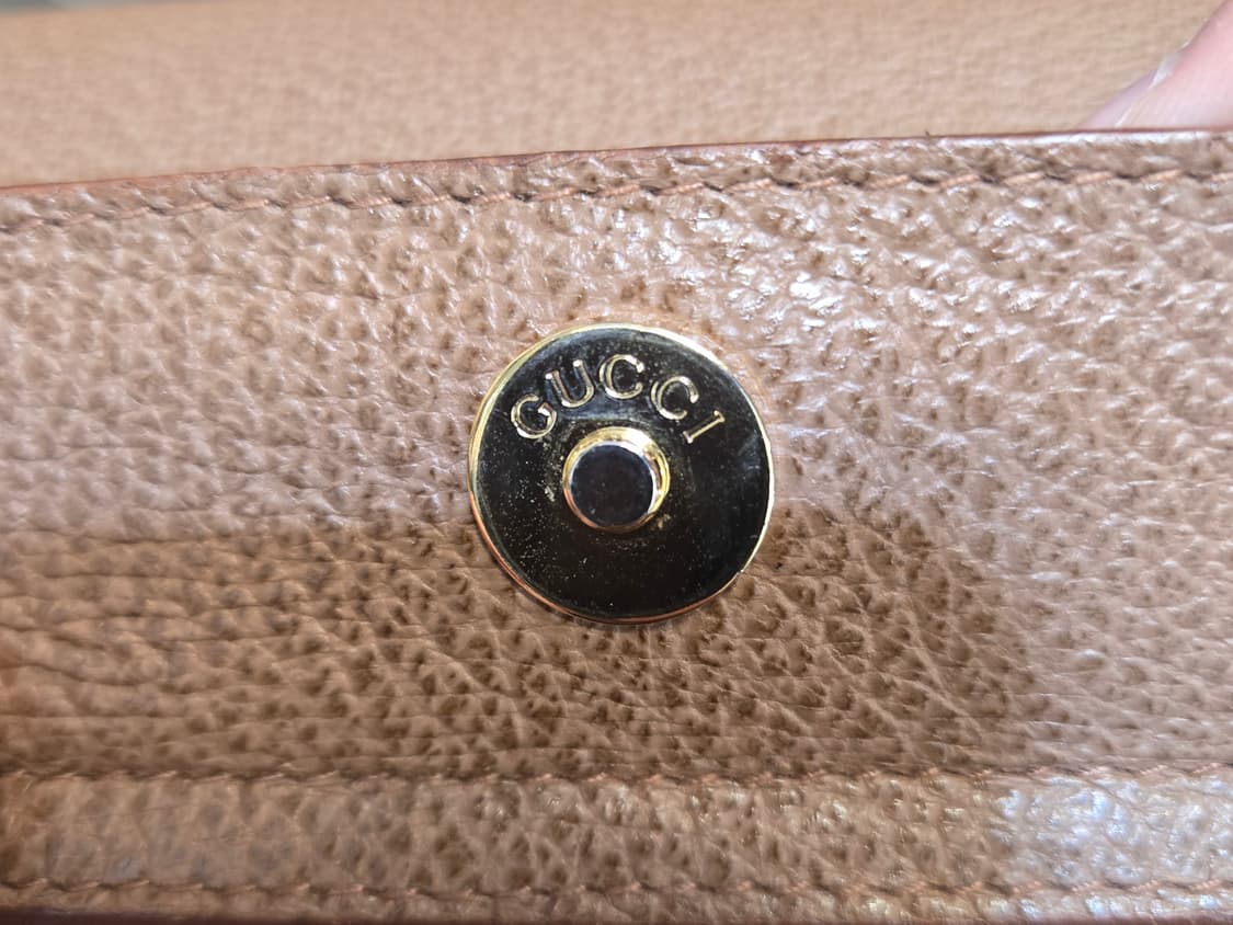 구찌(정품)브라운 스웨이드 뱀부토트백 상품이미지7