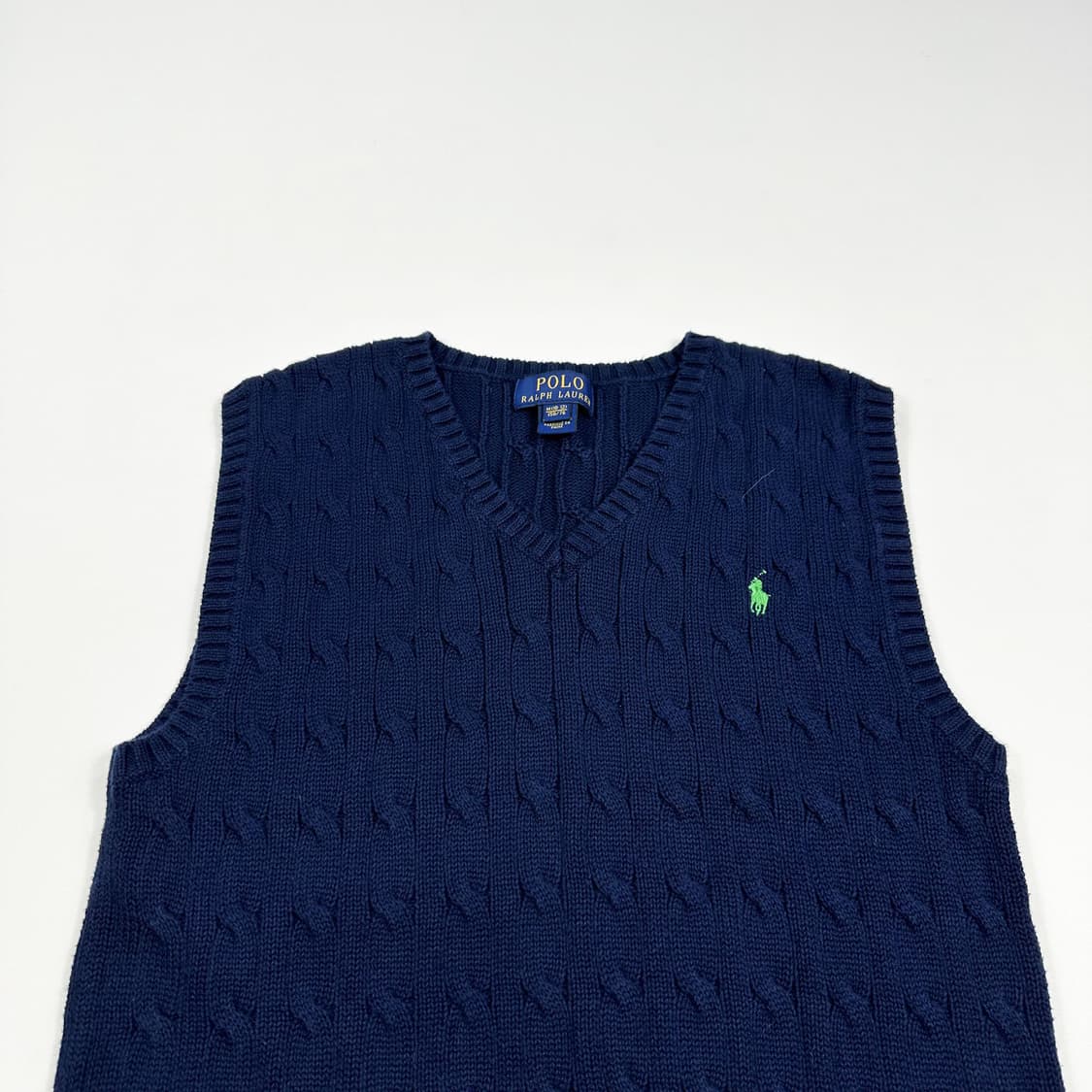 폴로 랄프로렌 포니 키즈 네이비 니트 조끼 (실측 S 여성추천) 상품이미지1