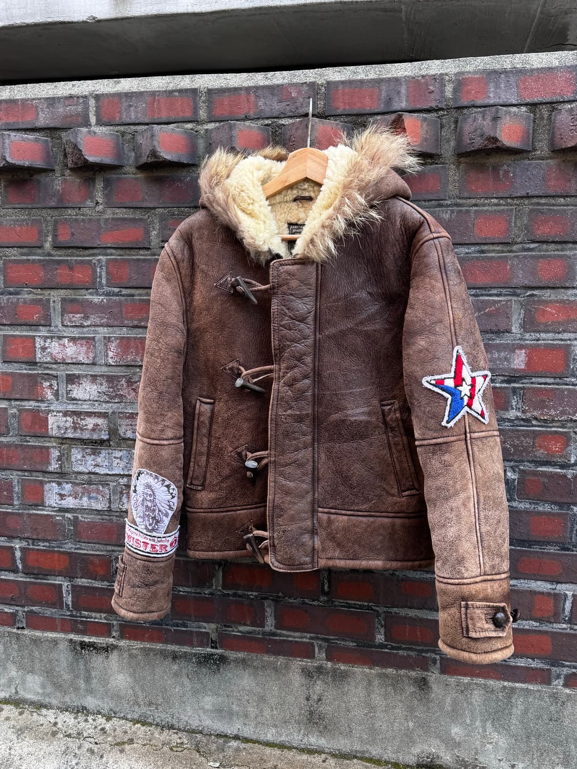 80s 도그파이트 토글 N-2B 무스탕 가죽자켓 상품이미지3