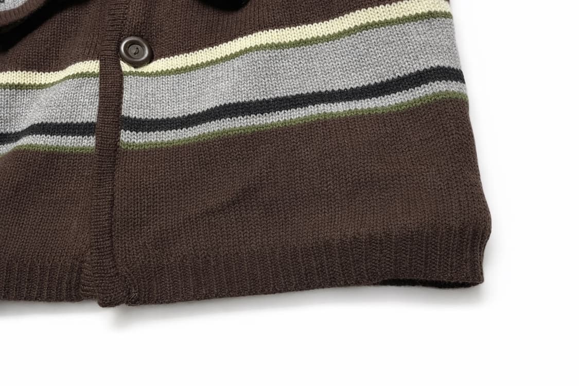 JPN 일본 빈티지 노르딕 에스닉 패턴 아메카지 모리걸 니트 가디건 M 상품이미지5