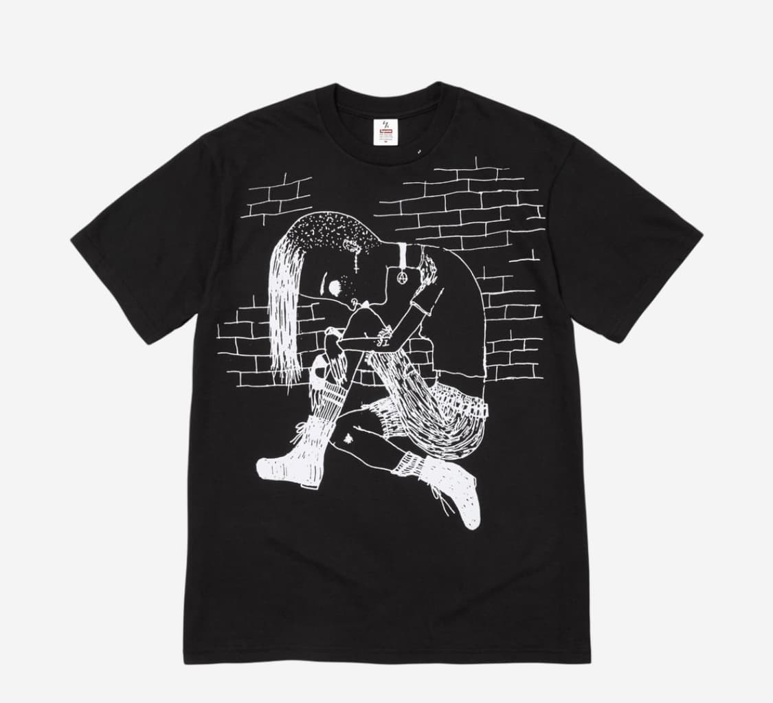[XL] 슈프림 x 요지 야마모토 25fw 씽커 티셔츠 블랙 상품이미지1