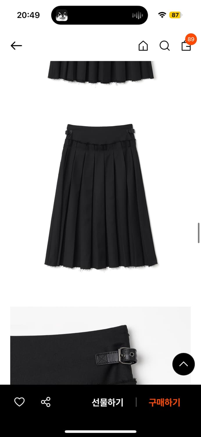 밀로우먼 플리츠스커트 S 상품이미지1