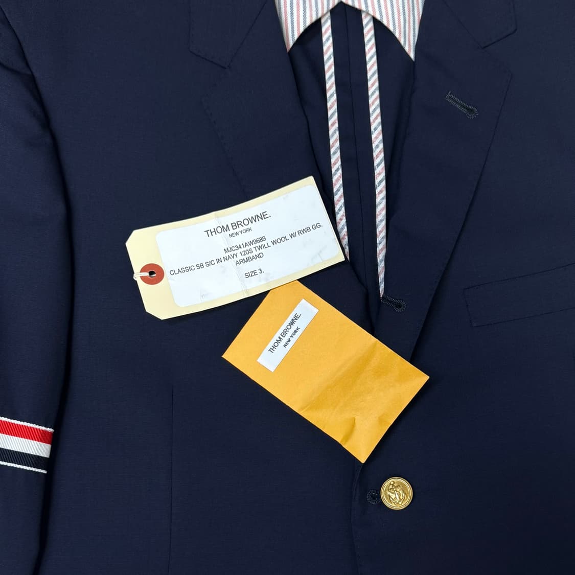 [3사이즈] 톰브라운 암밴드 클래식 울 블레이저 자켓 (MJC341A) 상품이미지5