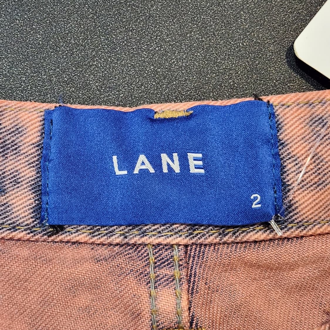 LANE 핑크 워싱 와이드 데님 팬츠  상품이미지3
