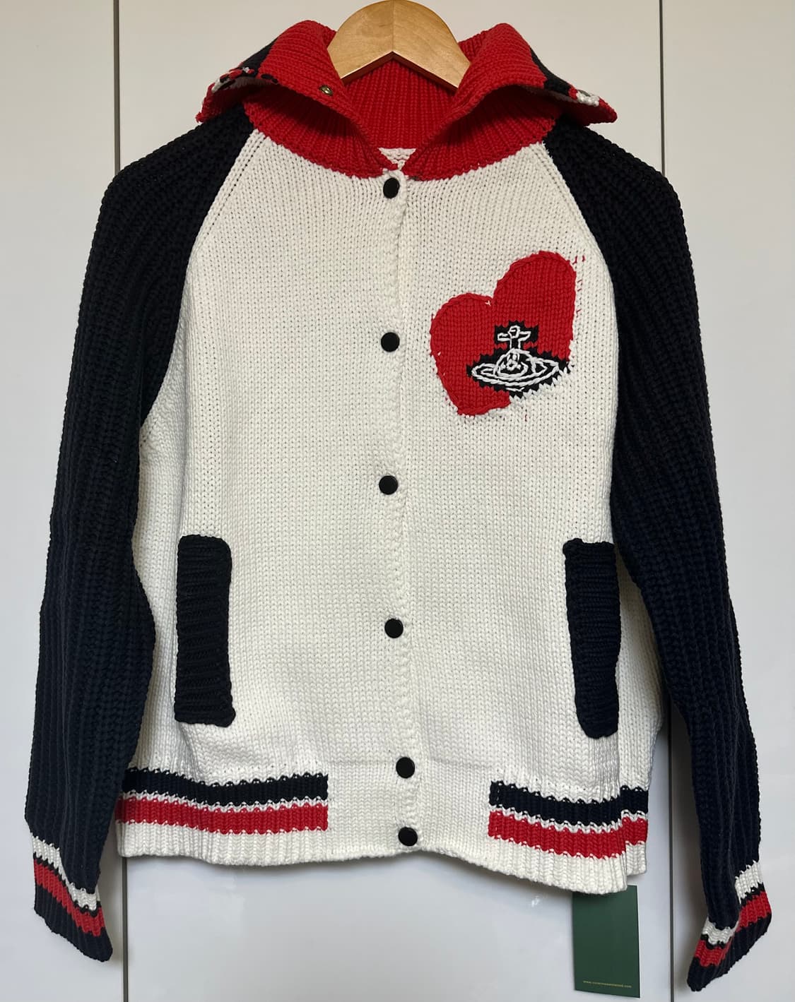 비비안웨스트우드 하트 니트 가디건 집업 상품이미지5