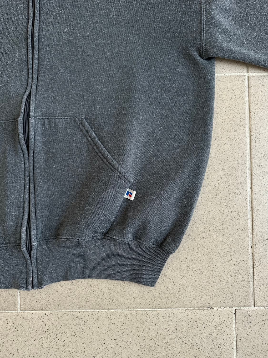 90s 빈티지 러셀 후드집업 다크그레이 XL 상품이미지3