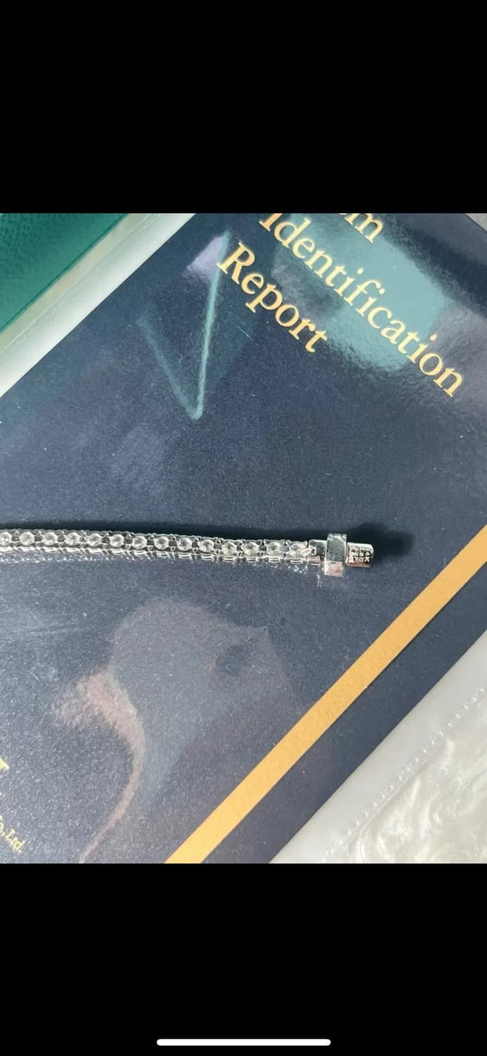 *새상품*랩그로운다이아몬드 5.6CT 14K금 테니스 팔찌 상품이미지3