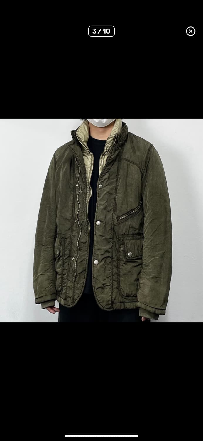 CP 컴퍼니 고글 패딩 자켓 카키 100 상품이미지10