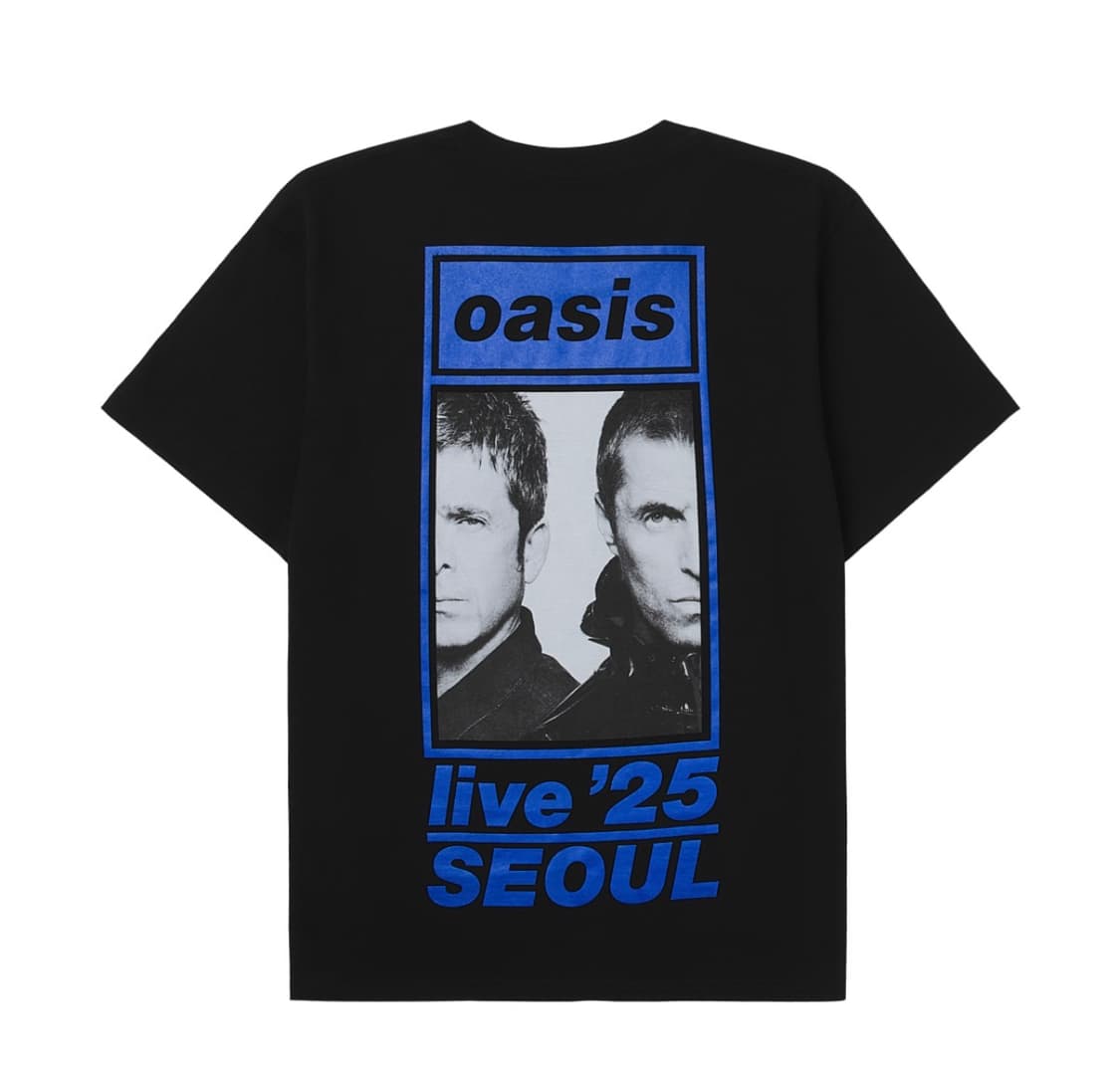 오아시스 서울 라이브 '25 티셔츠 블랙 M 상품이미지1