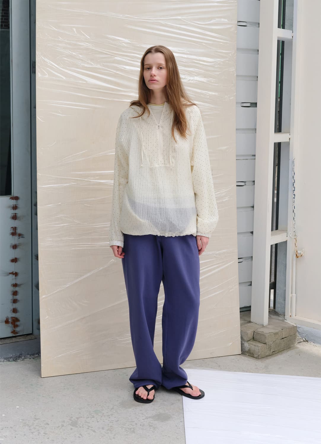 르바 Dot Bubble Hoody Anorak - Cream Butte 상품이미지6