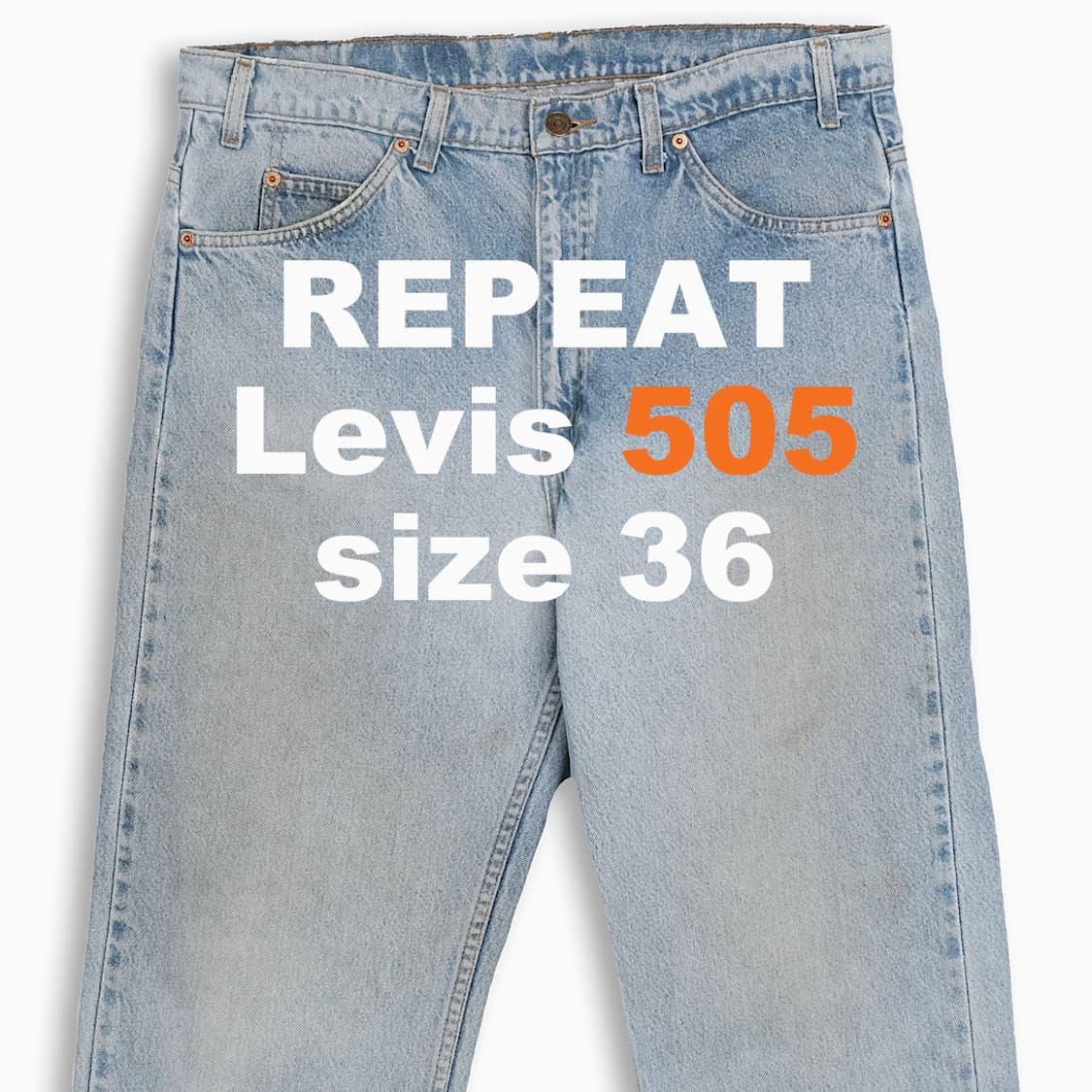리바이스 505 오렌지탭 연청 90s 36 인치 OR5053898 상품이미지1