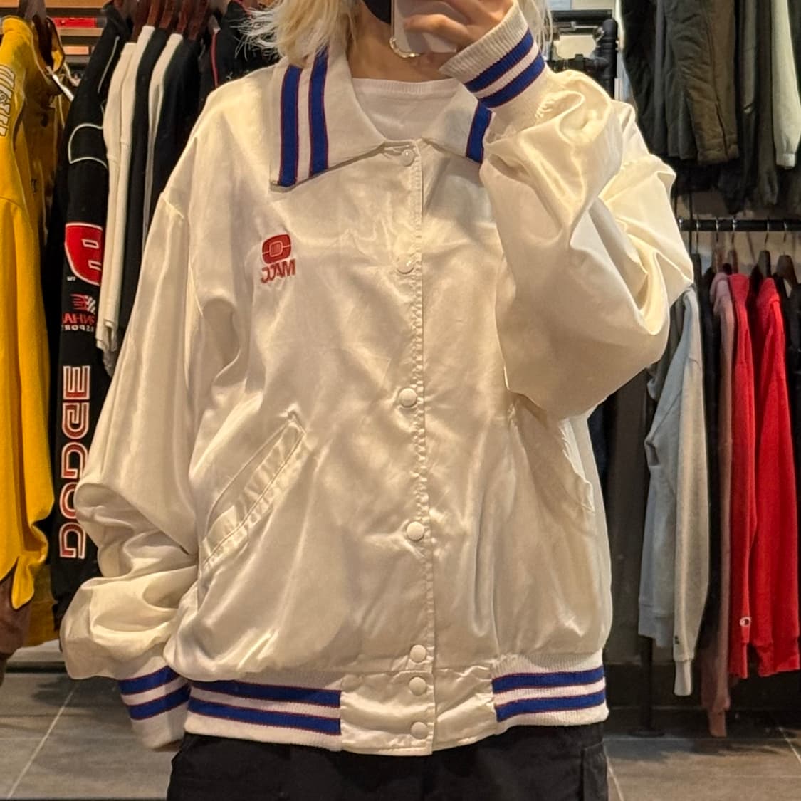 [NO.9]VTG 새틴 바시티 자켓 상품이미지1