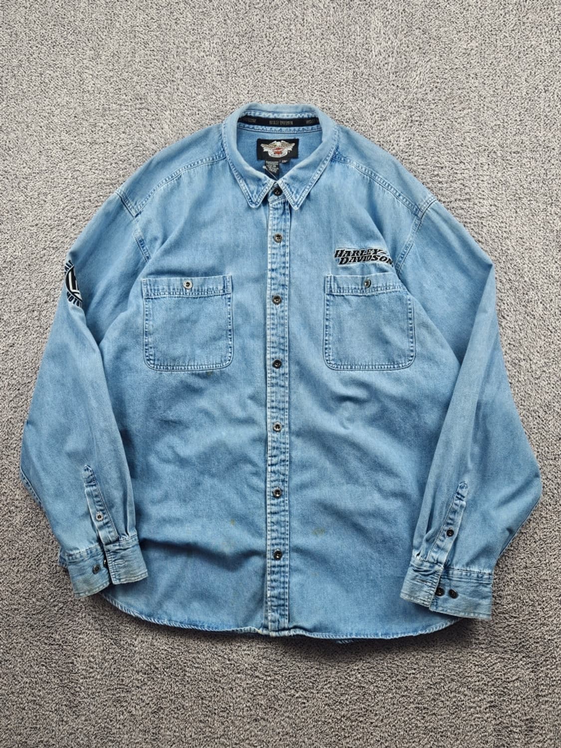 할리데이비슨 데님 포켓 바이커 셔츠 ( 3XL ) / 11476 상품이미지2